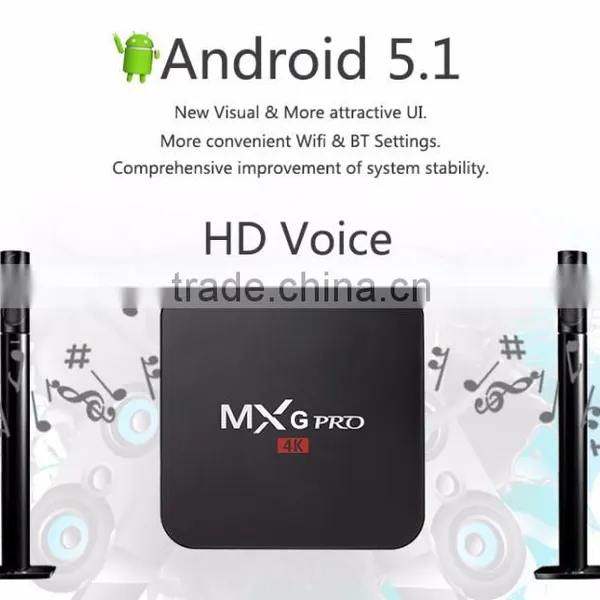 Best Price MXG Pro 4k Amlogic S905 Quad Core TV BOX Andorid 5.1 tv Box MxG photo-3