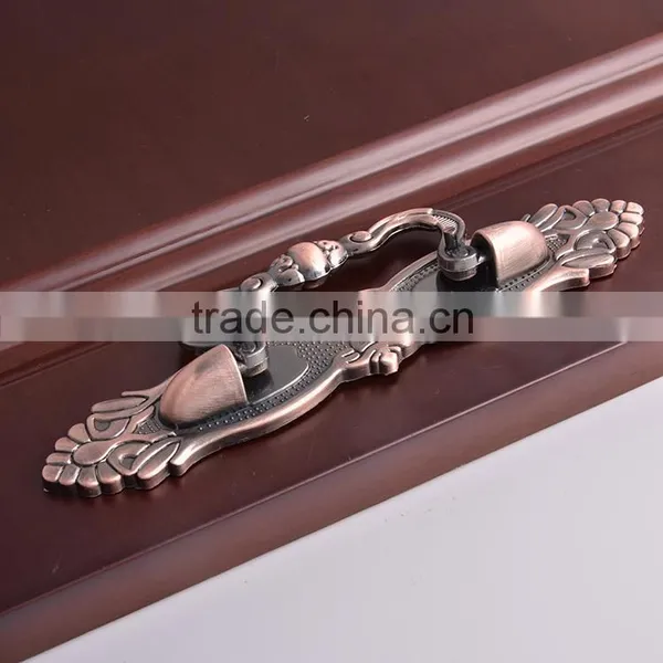 Supplier Wholes Antique Brass/Cooper Luxury Zamak Zinc Alloy Furniture Cabinet Handles,European Style Drawer Knobs photo-4