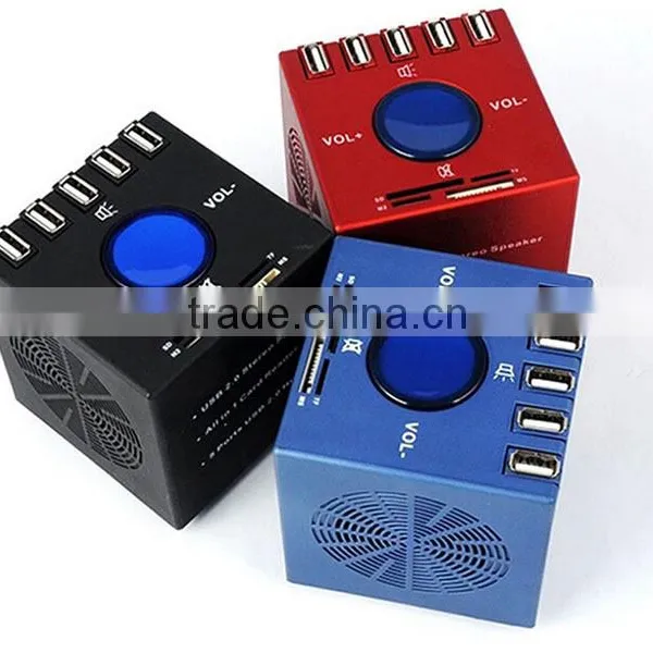 5 Ports Stereo Shaped USB 2.0 Hub With Speaker photo-2