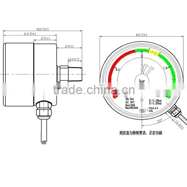 Sf6 Series Stainless Steel Gas Monitoring Device for SF6 Gas Insulated Equipment Gas Safe Device photo-4