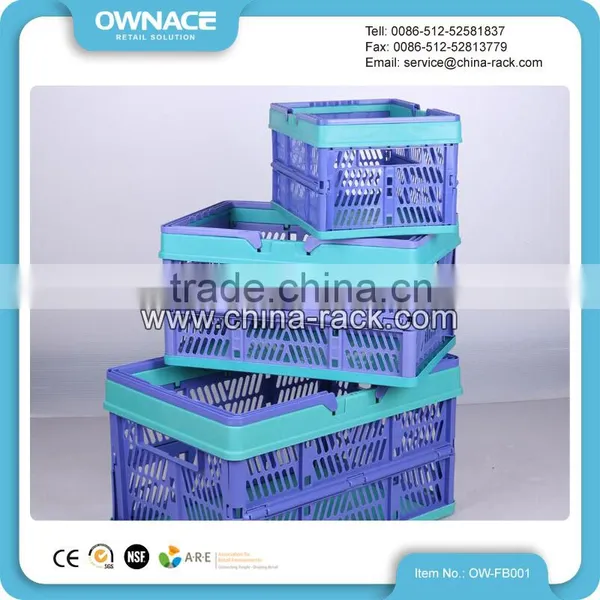 Foldable Mesh Plastic Picnic Storage Shopping Basket photo-2