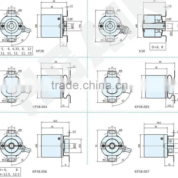 K38 Incremental Rotary Hollow Shaft Encoder photo-2