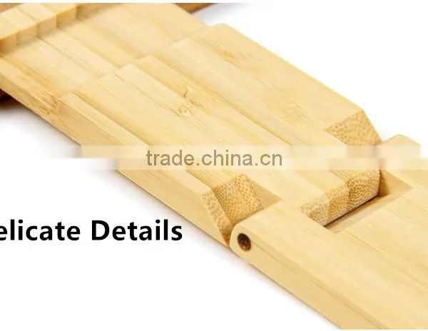 Wholesale Bamboo Mobile Phone Stand Wood Stand for IPad With 4 Hidden Slots photo-4