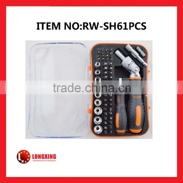 Factory Supply High Quality 61 Pcs Multi-function Quick Release Precision Screwdrivers Socket Set photo-2
