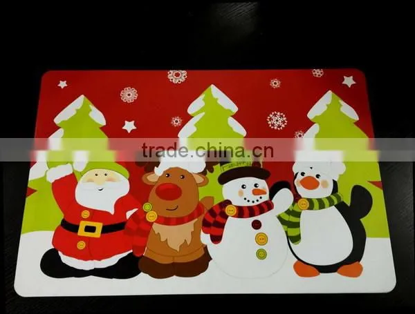 New Year Cheap Plastic Placemat Pvc Placemat