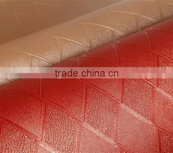 Leather Effect Vinyl Wallpaper for Restaurant Decoration photo-5