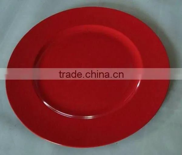 Red Charger Plates