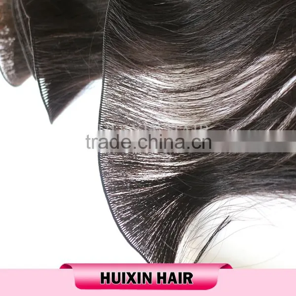 100% Mongolian Hair Human Hair Weaving, Top Quality Hand Tied Weft photo-5