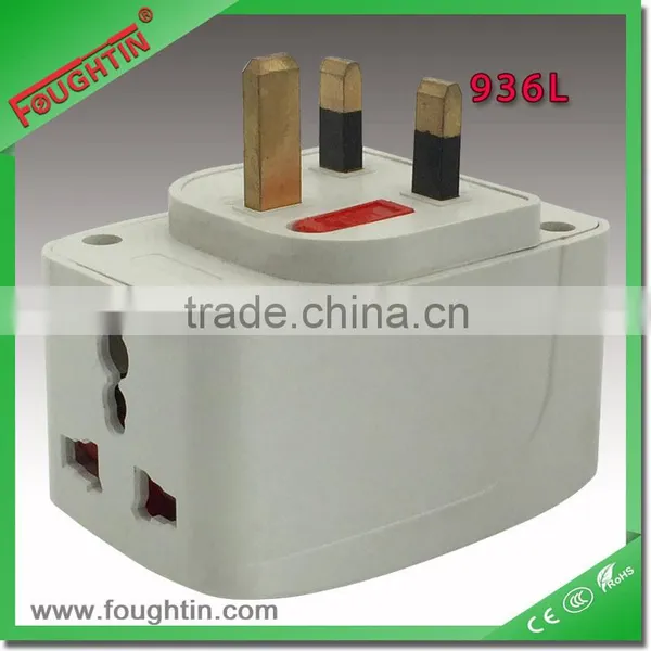 13A Multi Socket Adaptor With Light World Travel Adaptor Socket photo-3