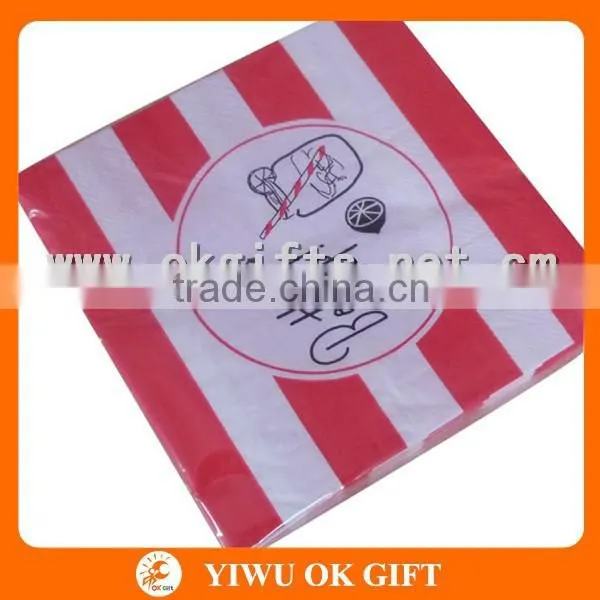 Restaurant and Bar Napkin Paper Printing With Stripe photo-2