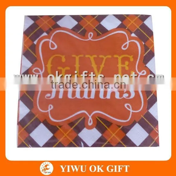 Hot Sales Restaurant Color Printed Napkin Paper, Color Tissue photo-2