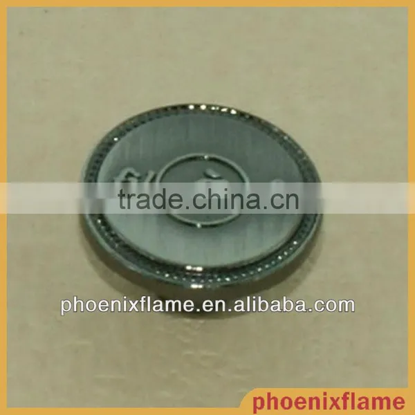 Fashion jeans button with lettering logo