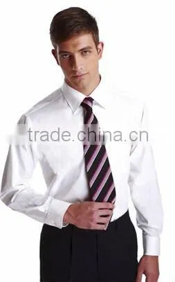 2016 Summer Soft Short Sleeves Polyester/cotton Button Brief Office Shirt for Mature Men Wholesale Logo Pringting photo-3