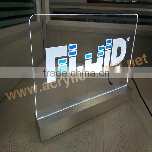 LED Acrylic Display Sign Holder