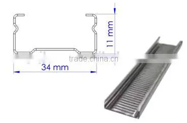 Nice Price Malaysia Standard Metal Profiles /suspension Ceiling Systems / Furring Channel 30*9 34*11 With Good Qulity photo-2