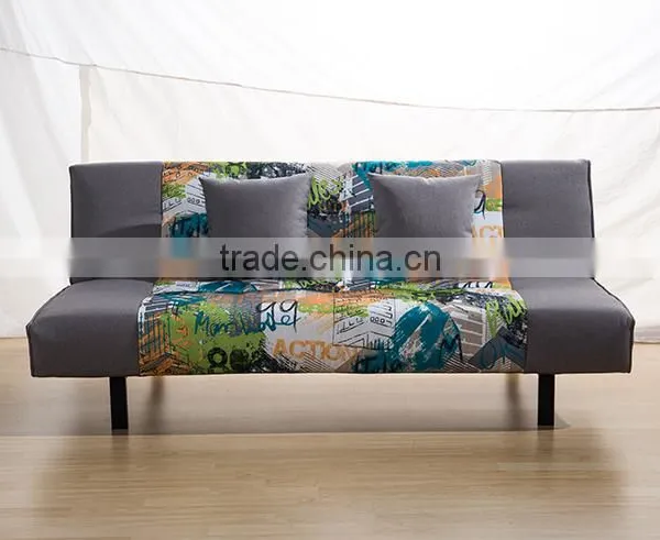Home Furmiture and Living Room Confortable Fabric 2 Folded Sofa Bed Design photo-2