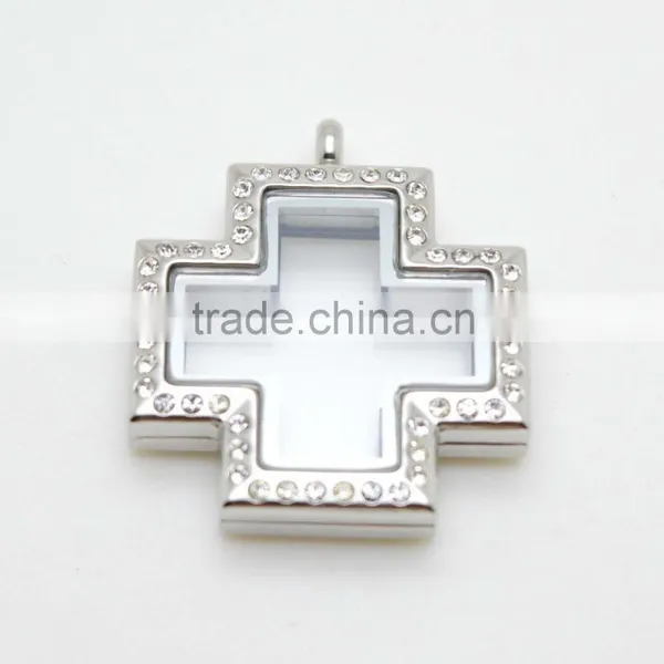 Best Selling Cross Floating Lockets for Sale photo-5