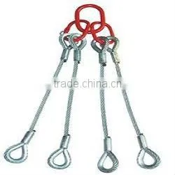 double limb swaged wire rope slings