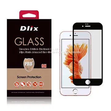 Защитное стекло Dlix 2.5D закаленное для iPhone