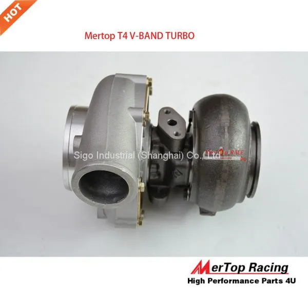 Mertop UPGRADE T4 V-BAND RACING TURBINE TURBO TURBOCHARGER V BAND .0.68 AR 58 TRIM 420+HP photo-3
