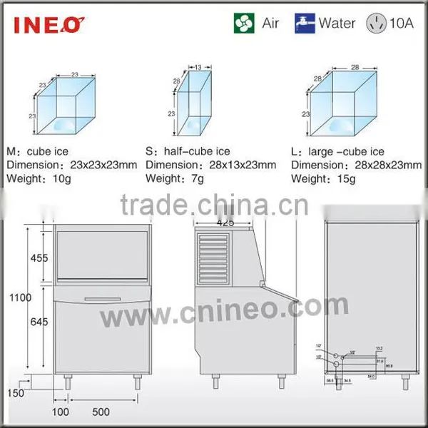145Kg/24h Floor Standing Commercial Ice Block Making Machine/Used Industrial Ice Machines/Ice Factory Machine photo-2