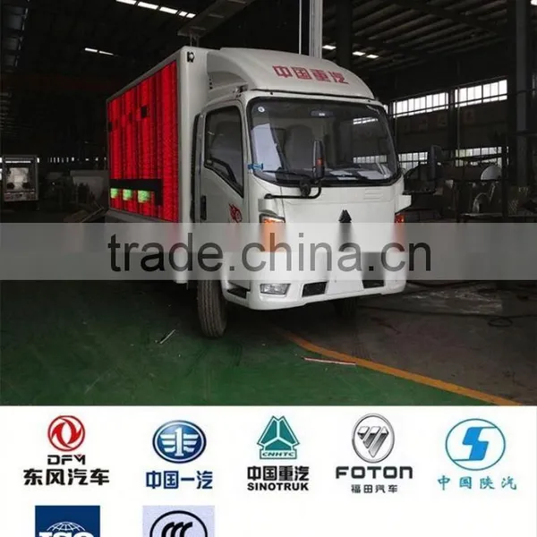 HOWO LED Advertising Truck,4x2 Mobile Truck Led tv Screen photo-5