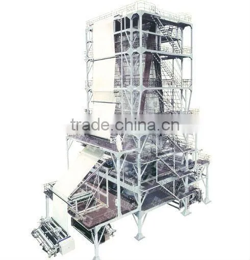 Upward Reversing Haul-off 3 Layer Co-extrusion Plastic Packaging Machine