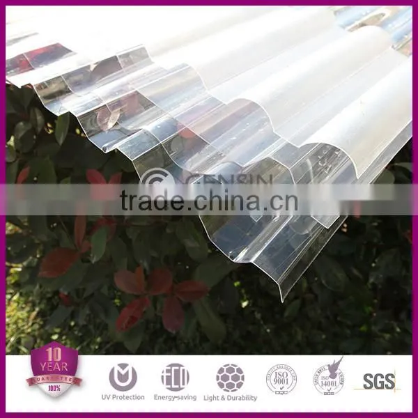 Zhejiang Haining High Quality Translucent Polycarbonate Corrugated Sheet / Roofing Sheet/corrugated Plastic Sheet photo-2