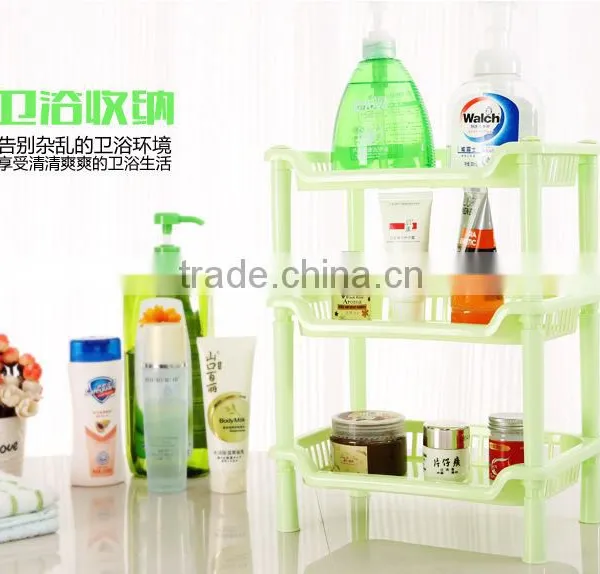 N230 High Quality Multifunctional Bathroom Plastic Triangle Storage Rack photo-2