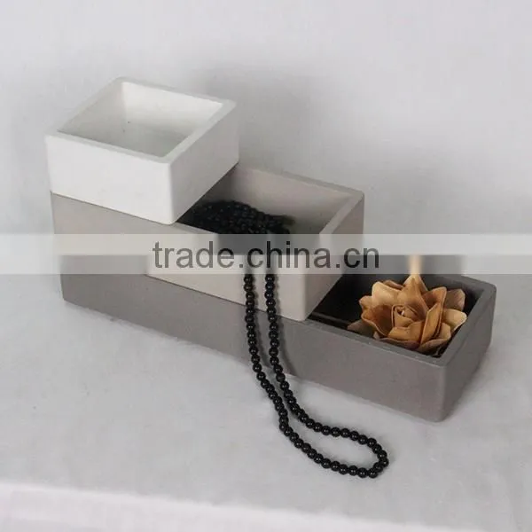 Hot New Product Home Decor Unique Cosmetic Container and China Supplier Concrete Eco Friendly Cosmetic Containers photo-2