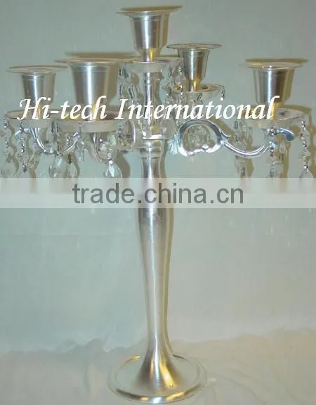 Aluminum Candelabra,Candelabra For Wedding,Candelabra With Crystal Attachment
