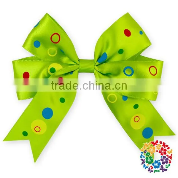 Lovely Dots Ribbon Boutique Kids Grosgrain Alligator Clips For Hair Bows/ Halloween Hairbow photo-4