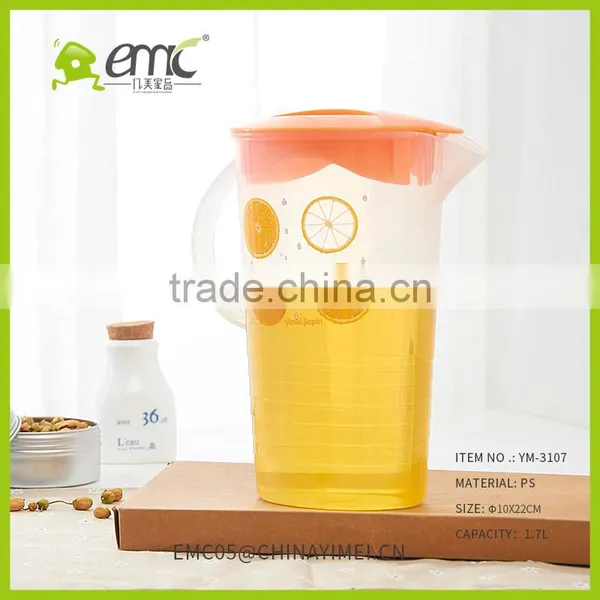 PP Cold Kettle With Lid Transparent Water Bottle Juice and Tea Bottle photo-3