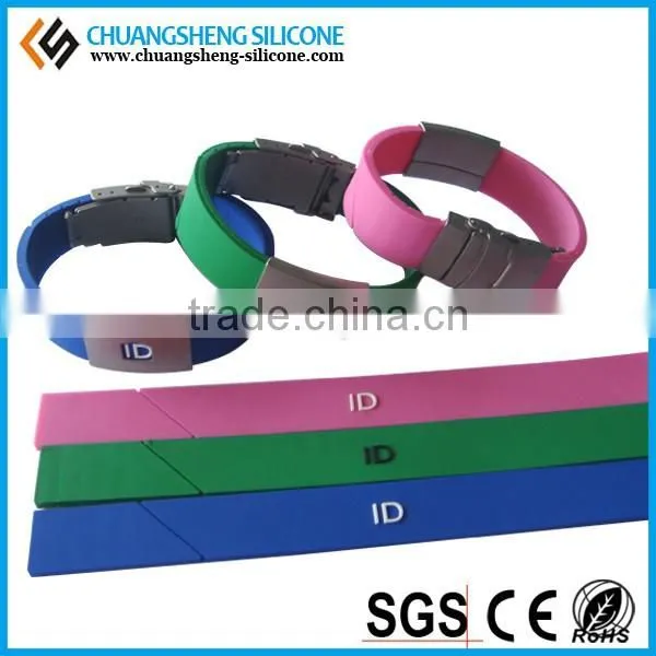 ID Bracelet With Silicone Material for the Old and Chirldren photo-5