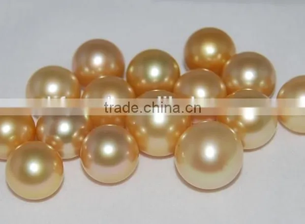 14-15mm Loose Golden South Sea Pearl Price Wholesale photo-3