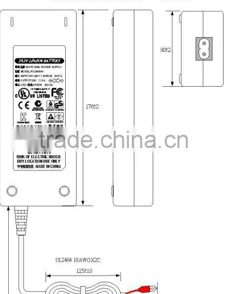 14.6V/29.4V/42V/54.6V/59.4V Li-ion Batteries Charger photo-3