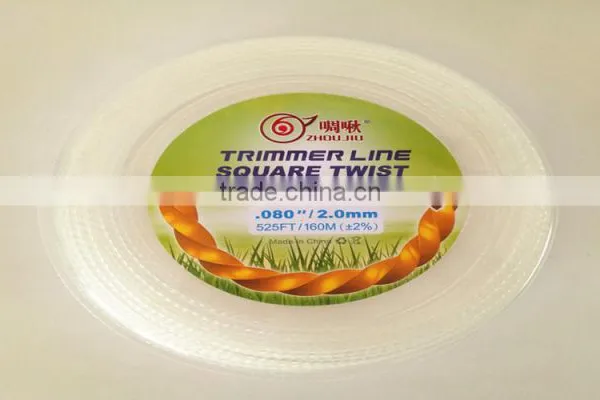 Brush Cutter Parts Nylon Grass 2.0mm Square Twist Trimmer Line photo-5