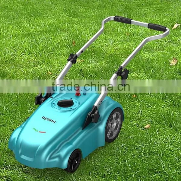 Battery Powered Hand-push Lawn Mower 32cm Cutting Width Height Adjustable
