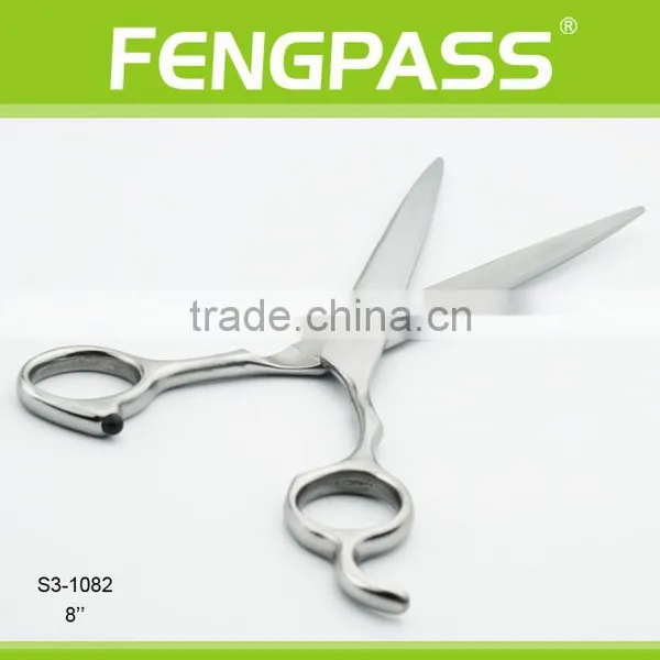 S3-1082 8" Inch 2CR13 Stainless Steel With PP Handle Hairdressing Barber Scissors photo-3