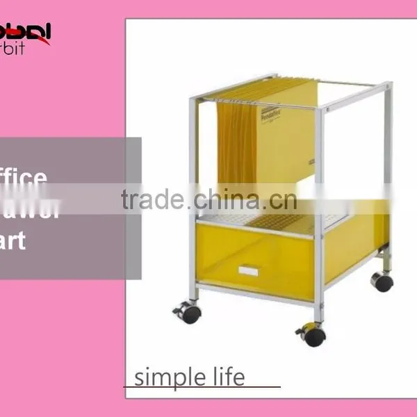 Rolling Office File Documents Holder With KD Drawer Organizer Trolley Cart photo-5