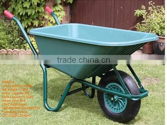 85L Plastic Tray Garden Wheel Barrrow WB6414 photo-2