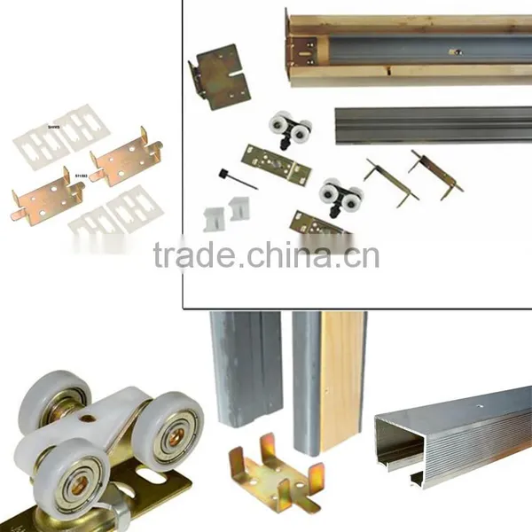 Standard Size Heavy Duty Hanger Steel Wrapped Splits Studs Track Pocket Door Frame Kits photo-2