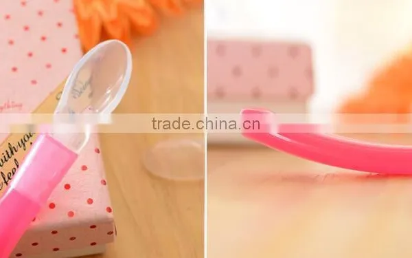 Factory Sale BPA Free Newborn Baby Spoon Silicone Baby Spoon photo-5