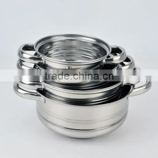 Kitchenware Stainless Steel Cooking Pot Set Soup Pot Cookware Set for Promotion photo-5