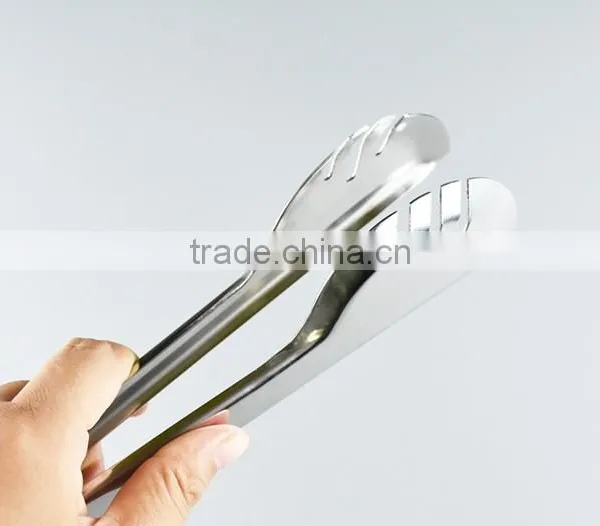 Stainless Steel Clamp BBQ Buffet Tong Salad Bread Catering Kitchen Serving Tongs photo-4