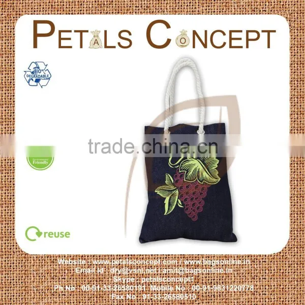 DENIM TOTE BAG photo-2