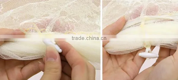 2017 New With Elegant Design Polyester Double Bed Mosquito Net photo-4