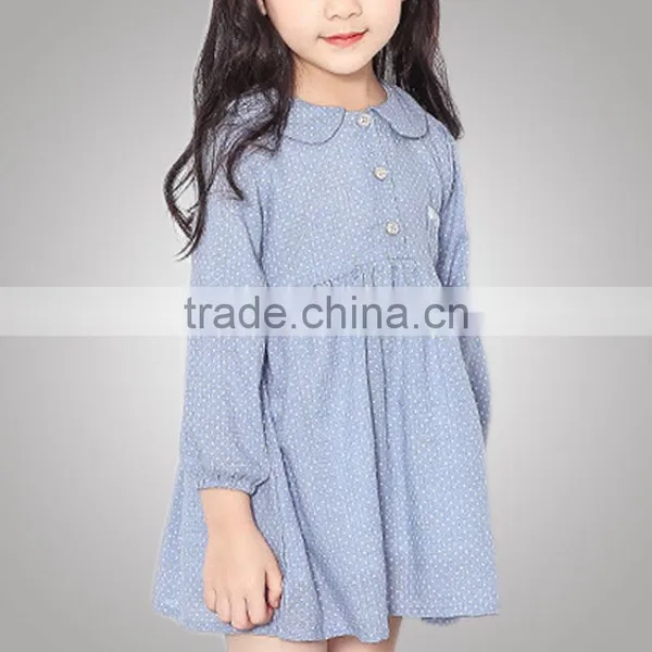 Eco-Friendly Autumn Fashion Clothing Novelty Style Little Girl Dress Cotton For Party photo-4