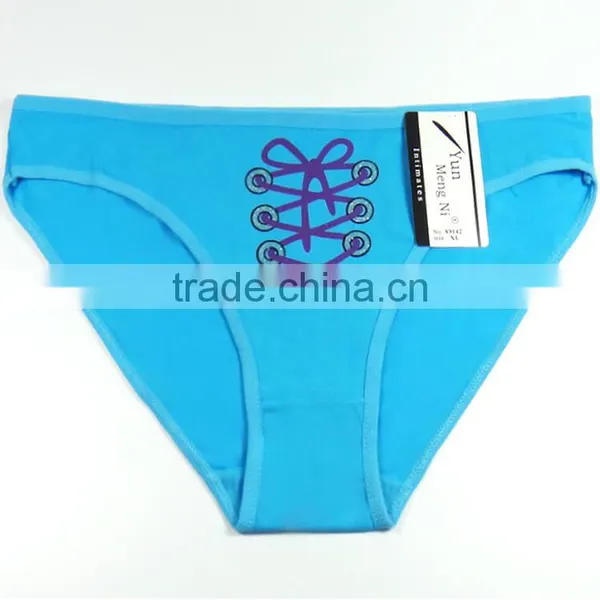 Yun Meng Ni Underwear Cute Bow Printing Briefs Sexy Ladies Panties photo-2