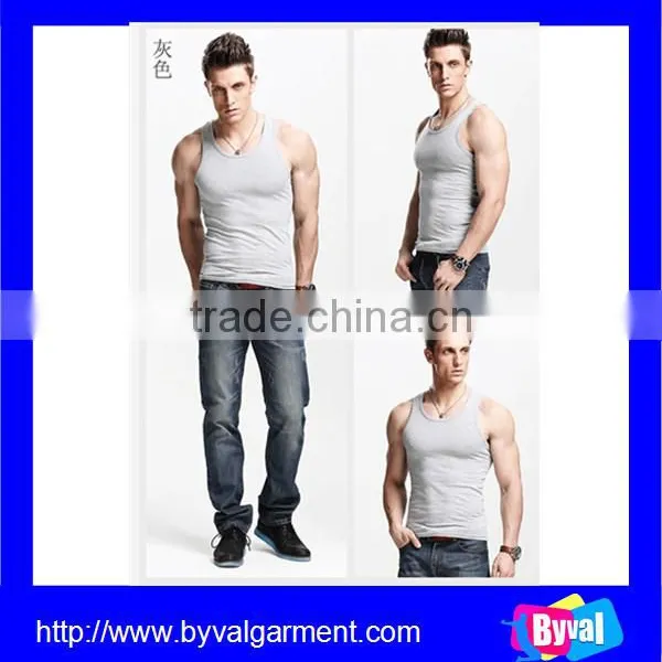 Mens Blank Tight Athletic Tank Top Wholesale photo-3